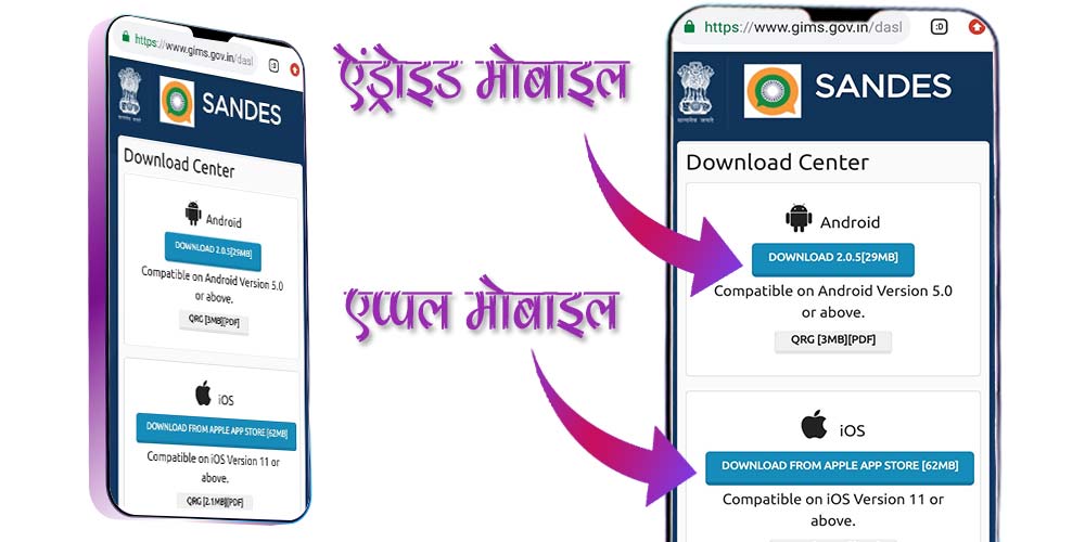 Sandes App apk download, gims app india download, sandesh apk download